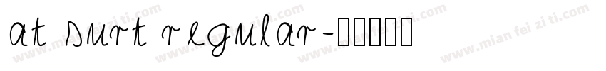 at surt regular字体转换